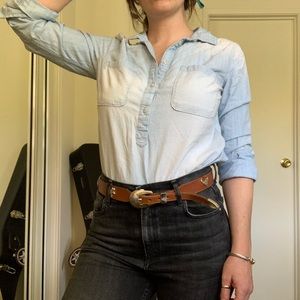 💗SOLD💗Button Down Denim Top